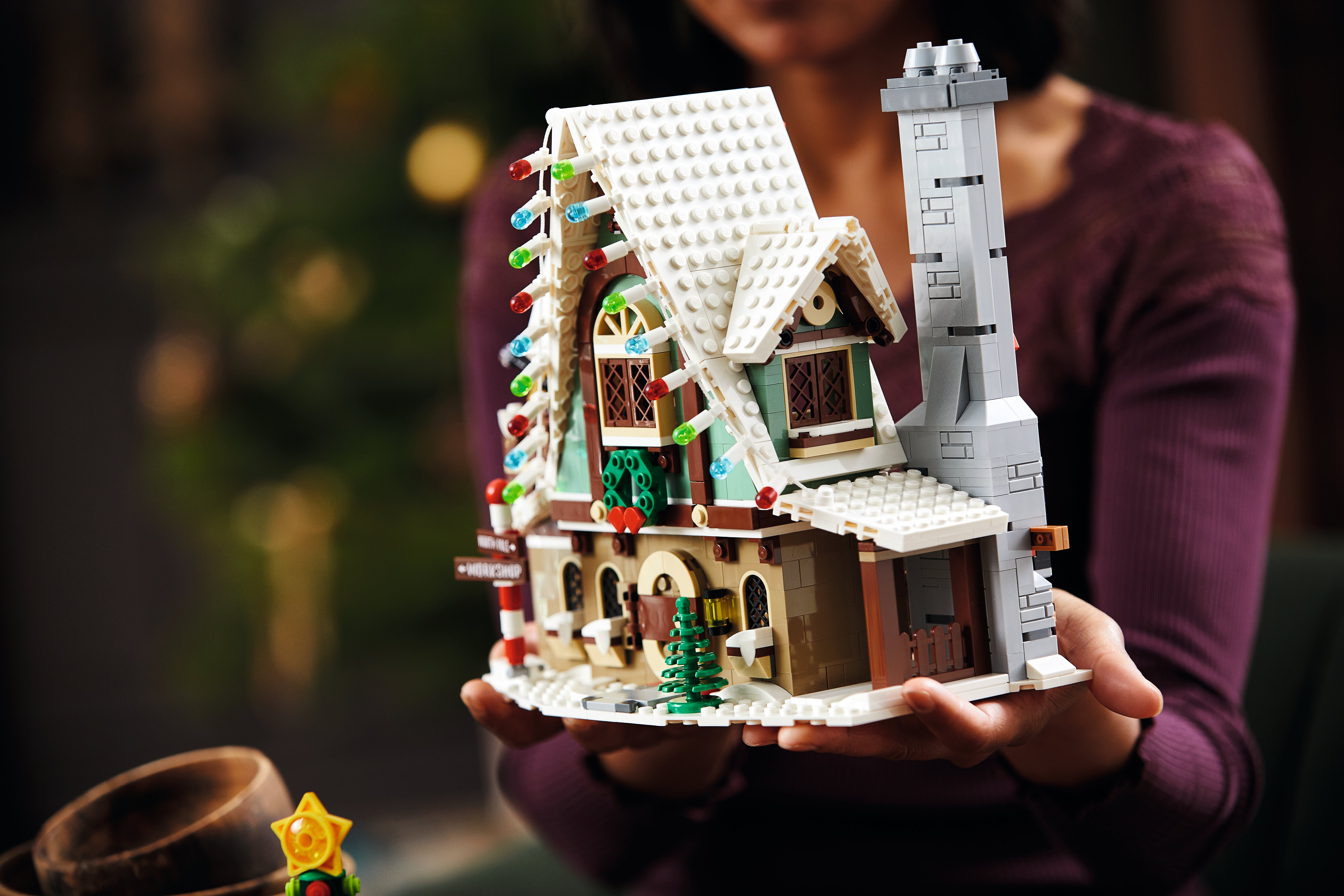 New LEGO Reindeer Christmas Santa Winter Village Elf Club House Set 10275